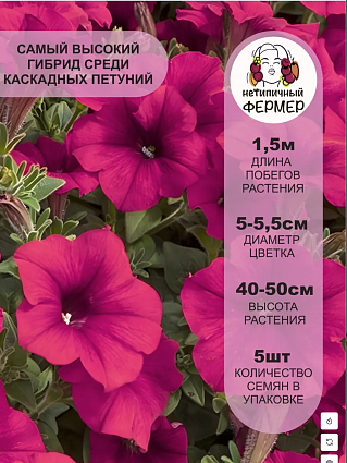 Набор: петуния 9 шт. + Питательный раствор + пробки + пипетка